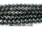 CAE323 15.5 inches 10mm round astrophyllite gemstone beads