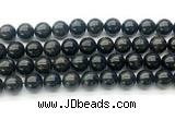 CAE324 15.5 inches 12mm round astrophyllite gemstone beads