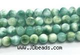 CAS324 15.5 inches 14mm round peacock angelite gemstone beads