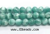 CAS335 15.5 inches 16mm round peacock angelite gemstone beads