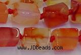 CNG6932 15.5 inches 5*8mm - 8*12mm nuggets red agate beads