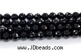 CON127 15.5 inches 12mm faceted round black onyx gemstone beads