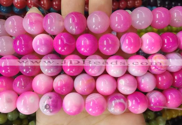 AGBS123 15 inches 14mm round agate gemstone beads wholesale