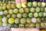 AGBS126 15 inches 14mm round agate gemstone beads wholesale