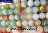 AGBS128 15 inches 14mm round agate gemstone beads wholesale