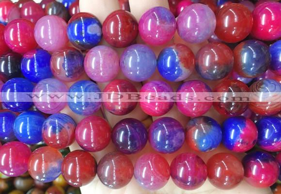 AGBS140 15 inches 14mm round agate gemstone beads wholesale