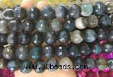 AGBS162 15 inches 16mm faceted round agate gemstone beads wholesale