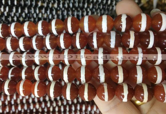 AGBS189 15 inches 10mm round tibetan dzi agate beads wholesale