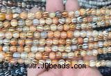 AGBS201 15 inches 6mm round tibetan dzi agate gemstone beads