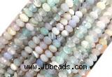 AGBS21 15 inches 5*8mm faceted rondelle banded agate beads wholesale