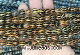 AGBS211 15 inches 8mm round tibetan dzi agate gemstone beads