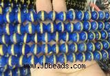 AGBS223 15 inches 10mm round tibetan dzi agate gemstone beads