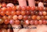 AGBS63 15 inches 10mm round orange botswana agate beads