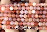 AGBS68 15 inches 6mm round south red agate beads wholesale