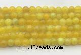 AGBS73 15 inches 6mm round yellow fire agate beads wholesale