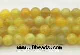 AGBS76 15 inches 12mm round yellow fire agate beads wholesale