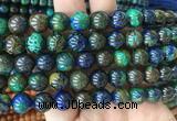 AZBS08 15 inches 10mm round azurite gemstone beads wholesale