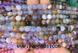 BCBS01 15 inches 6mm round blue chalcedony beads wholesale