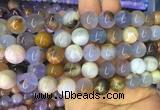 BCBS04 15 inches 12mm round blue chalcedony beads wholesale