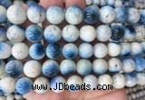 BIBS11 15 inches 12mm round blue ice glacierite stone beads wholesale