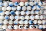 BIBS16 15 inches 10mm faceted nuggets blue ice glacierite stone beads wholesale