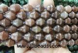 BLBS06 15 inches 10*11mm bell purple aventurine jade beads wholesale