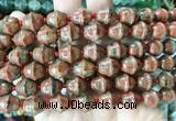 BLBS16 15 inches 10*11mm bell red sesame jasper beads wholesale