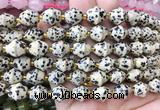 BLBS20 15 inches 10*11mm bell dalmatian jasper beads wholesale