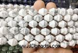 BLBS23 15 inches 10*11mm bell white howlite beads wholesale