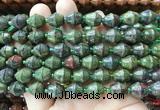 BLBS24 15 inches 10*11mm bell dragon blood jasper beads wholesale