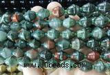 BLBS25 15 inches 10*11mm bell blood jasper beads wholesale