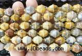 BLBS27 15 inches 10*11mm bell yellow crazy lace agate beads wholesale