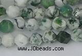 CAA1020 15.5 inches 6mm faceted nuggets tree agate beads