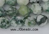 CAA1022 15.5 inches 10mm faceted nuggets tree agate beads