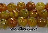 CAA1042 15.5 inches 8mm round dragon veins agate beads wholesale