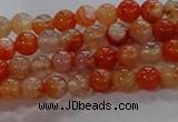 CAA1045 15.5 inches 4mm round dragon veins agate beads wholesale