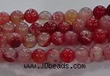 CAA1050 15.5 inches 4mm round dragon veins agate beads wholesale