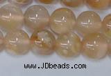 CAA1073 15.5 inches 10mm round sakura agate gemstone beads