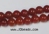 CAA111 15.5 inches 8mm round red agate gemstone beads wholesale