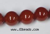 CAA115 15.5 inches 16mm round red agate gemstone beads wholesale