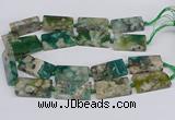 CAA1169 15.5 inches 22*40mm rectangle sakura agate gemstone beads