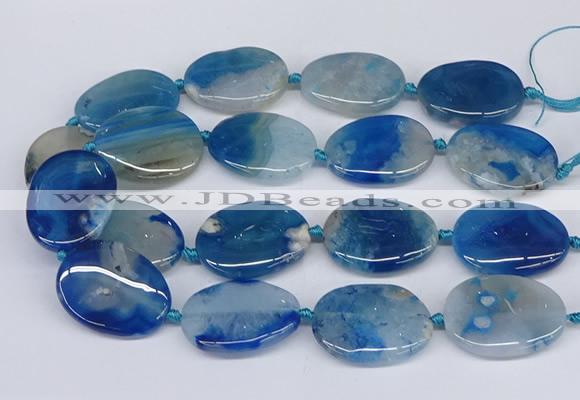 CAA1173 15.5 inches 25*35mm - 30*40mm freeform sakura agate beads