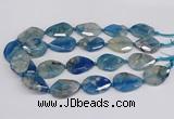 CAA1178 15.5 inches 22*30mm - 25*35mm faceted freeform sakura agate beads