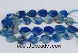 CAA1198 15.5 inches 22*25mm - 28*30mm faceted freeform sakura agate beads