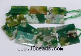 CAA1203 15.5 inches 30*50mm rectangle sakura agate beads