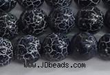 CAA1212 15.5 inches 10mm round frosted agate beads wholesale