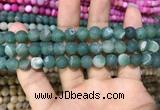 CAA1409 15.5 inches 8mm round matte druzy agate beads