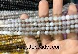 CAA1530 15.5 inches 4mm round banded agate beads wholesale