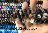 CAA1539 15.5 inches 10mm round banded agate beads wholesale