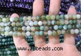 CAA1584 15.5 inches 4mm round banded agate beads wholesale